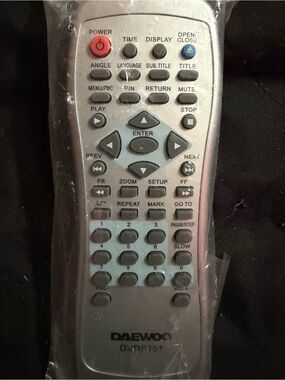 Silver DVD Player Remote Control - Silver